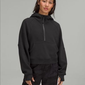 Lululemon scuba half zip! Black! Size m/L